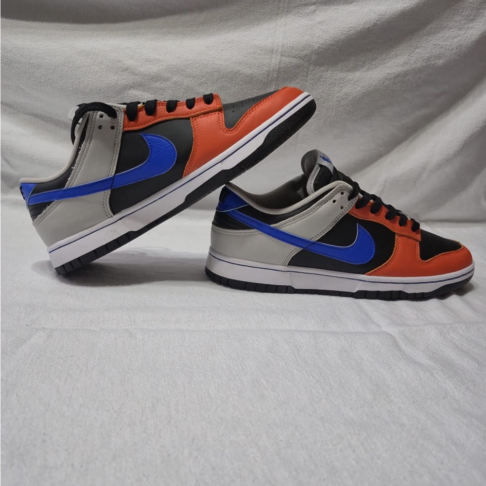 Nike Dunk Low Sneakers - Orange and Blue